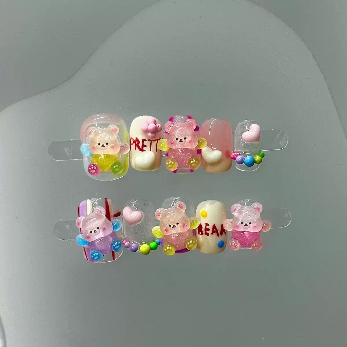 Candy Bear Jelly Press-On Nails