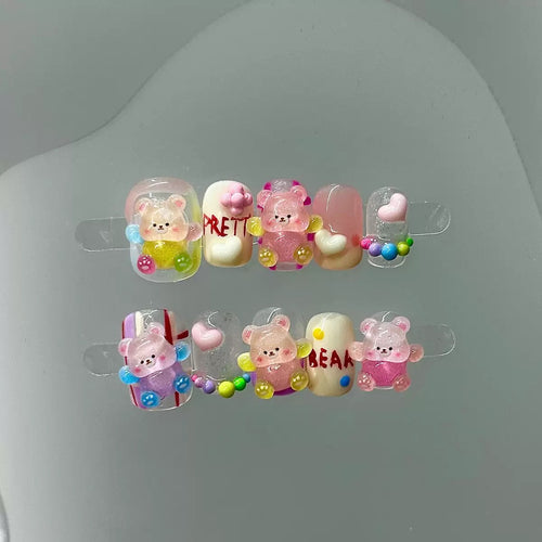 Candy Bear Jelly Press-On Nails